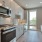 Kitchen with stainless steel appliances