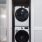 washer and dryer stacked in a closet